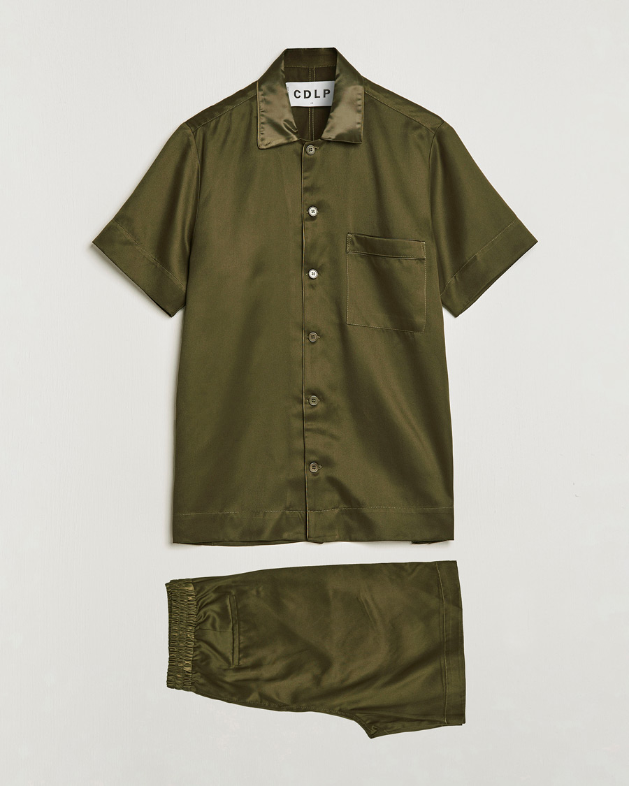 Men | CDLP Short Sleeve Lounge Set Olive | CDLP | Short Sleeve Lounge Set Olive