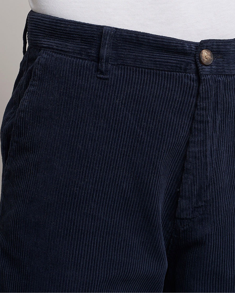 Men | Trousers | A Day's March | Redwood Cord Trousers Navy