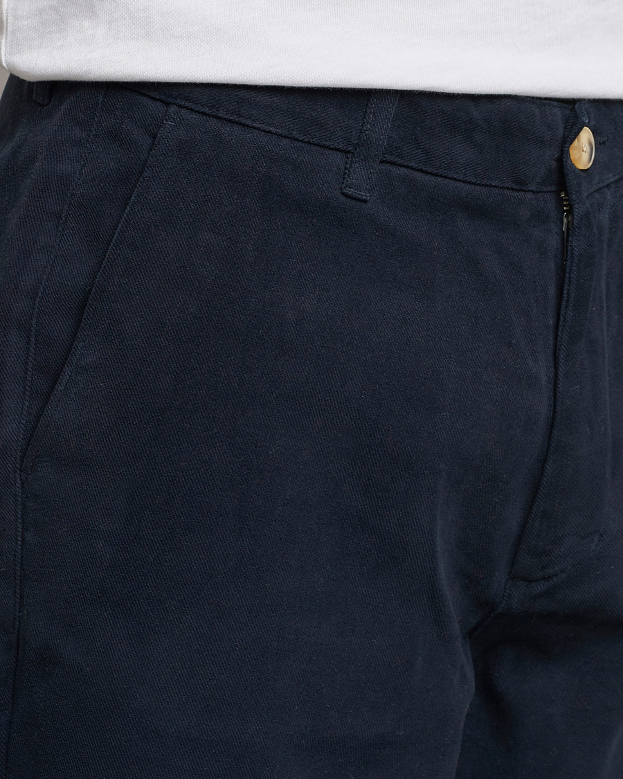 Men | Trousers | A Day's March | Redwood Cotton/Tencel Trousers Navy