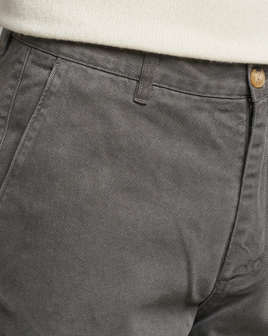 Men | Trousers | A Day's March | Redwood Cotton/Tencel Trousers Olive