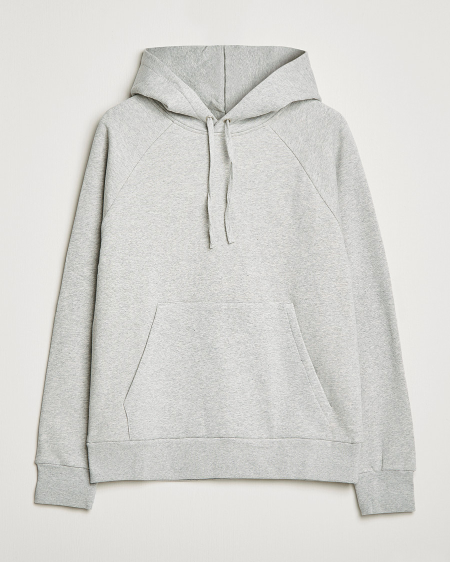Men | The Classics of Tomorrow | A Day's March | Lafayette Organic Cotton Hoodie Grey Melange