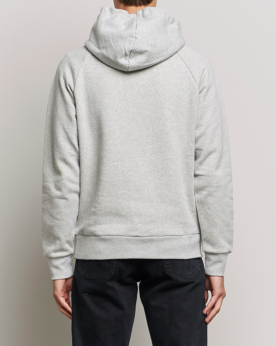 Men | Sweaters & Knitwear | A Day's March | Lafayette Organic Cotton Hoodie Grey Melange