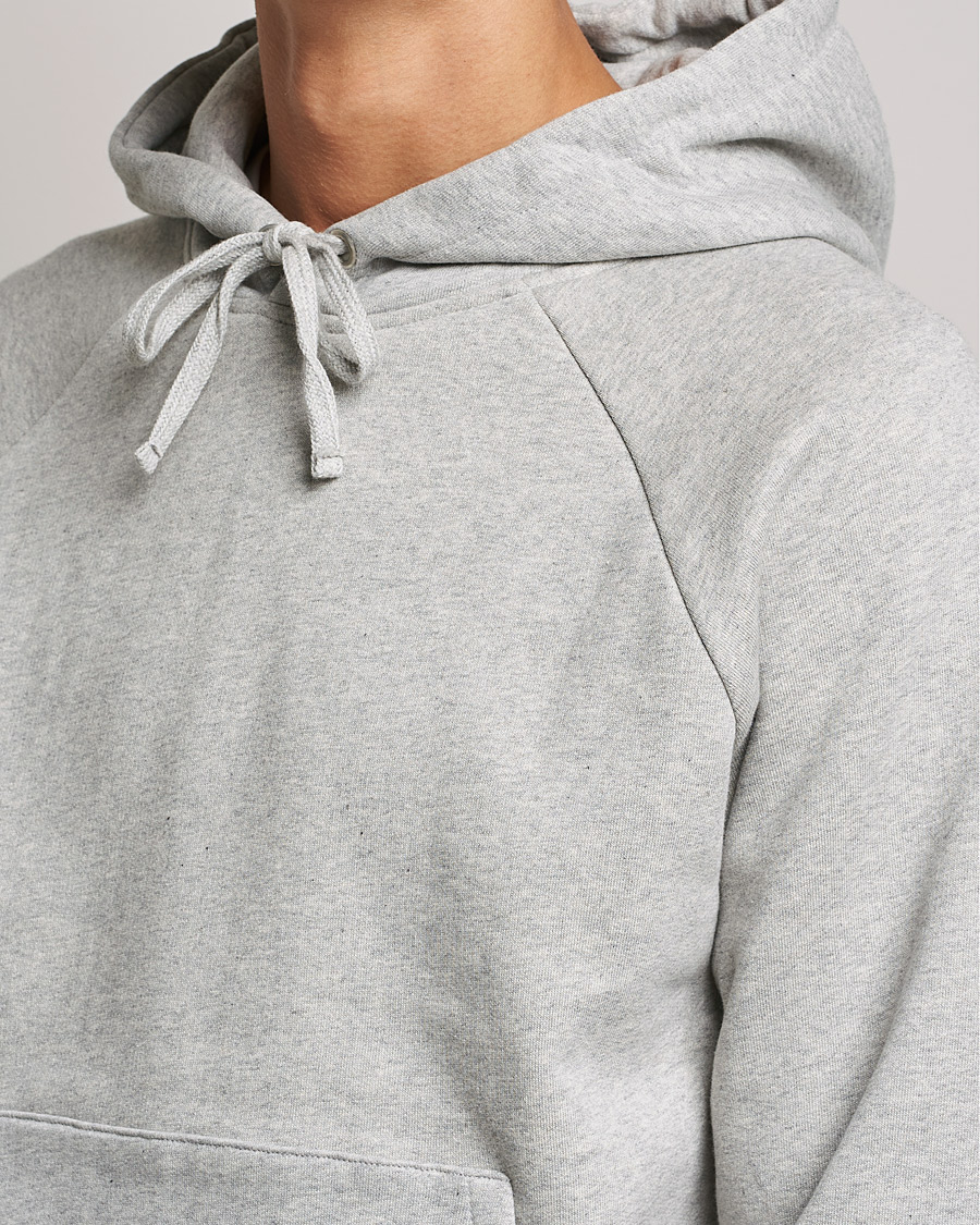 Men | Sweaters & Knitwear | A Day's March | Lafayette Organic Cotton Hoodie Grey Melange
