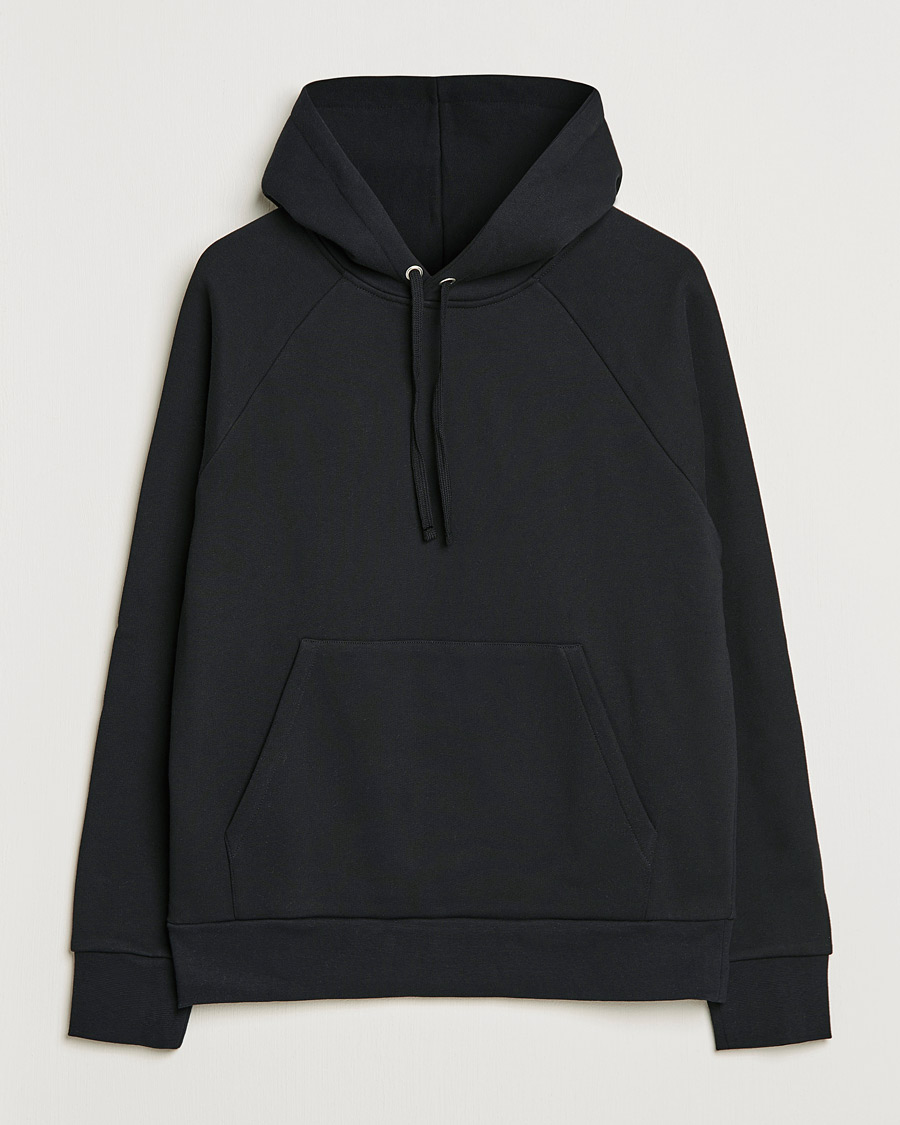 Men | Sweaters & Knitwear | A Day's March | Lafayette Organic Cotton Hoodie Black