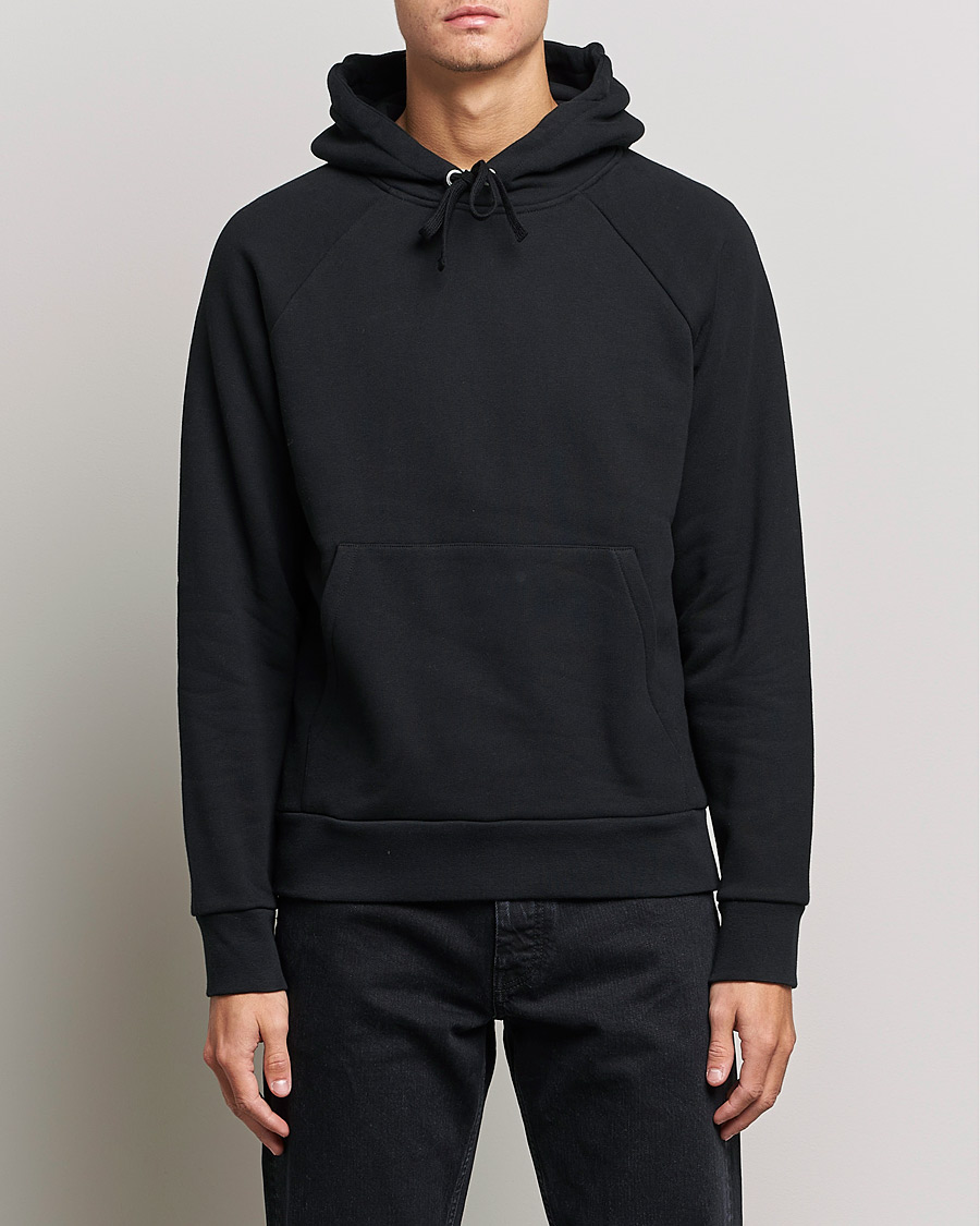 Men | A Day's March | A Day's March | Lafayette Organic Cotton Hoodie Black