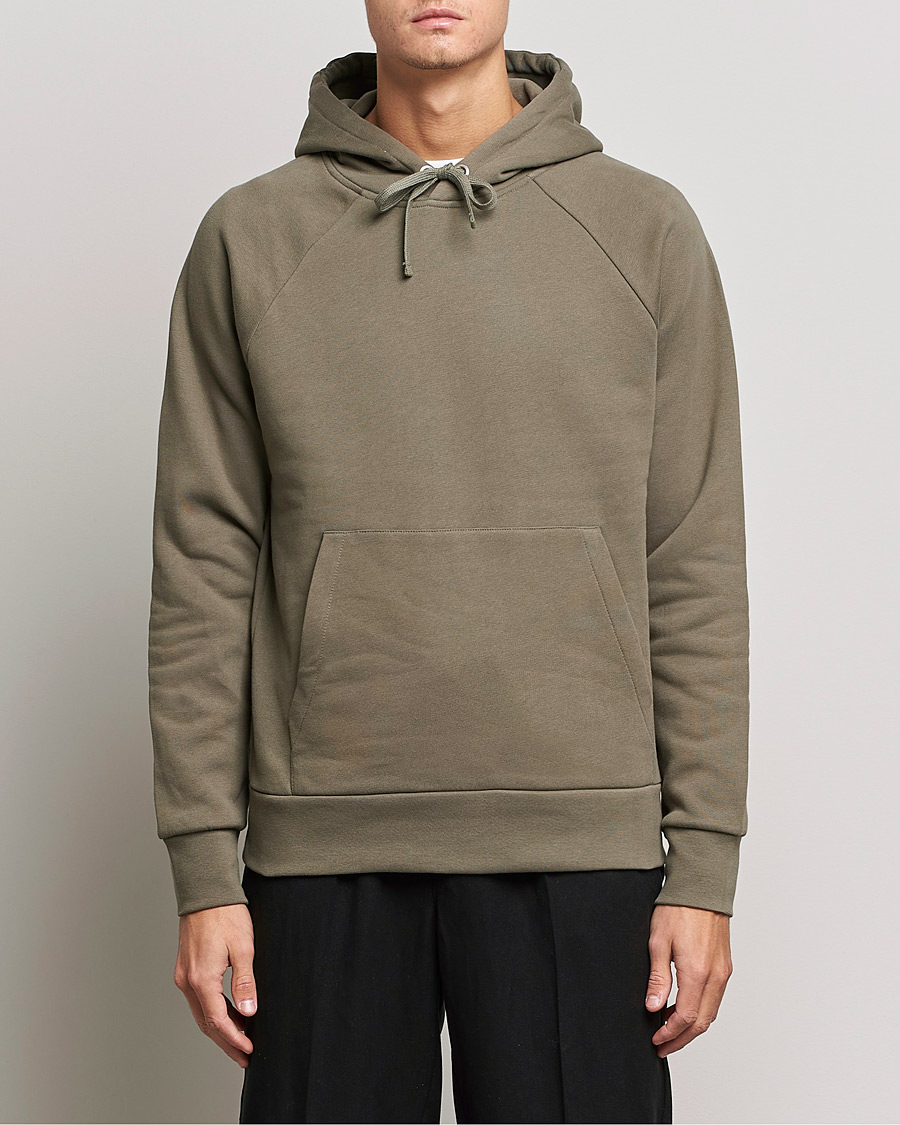 Men | Hooded Sweatshirts | A Day's March | Lafayette Organic Cotton Hoodie Army