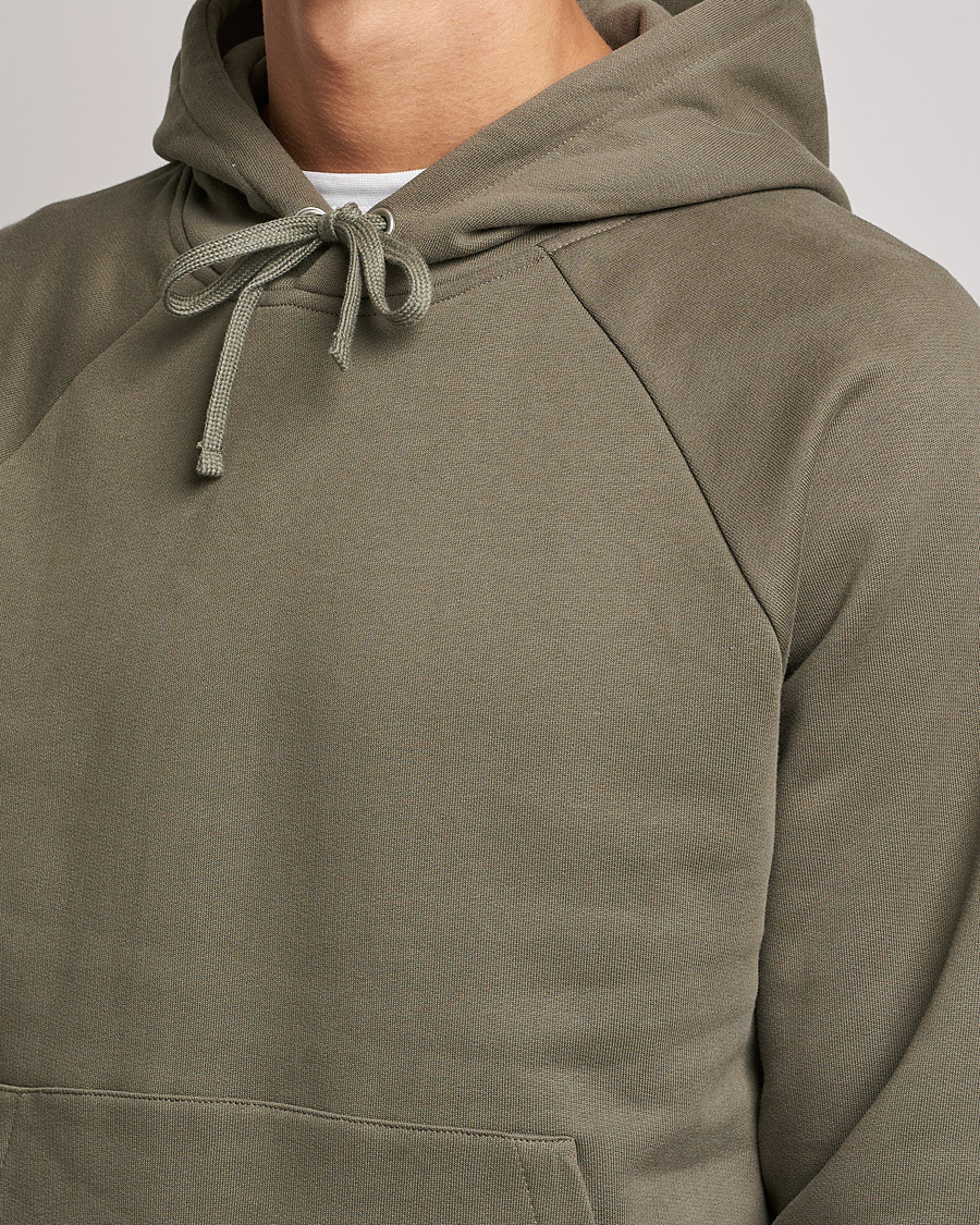 Men | Sweaters & Knitwear | A Day's March | Lafayette Organic Cotton Hoodie Army