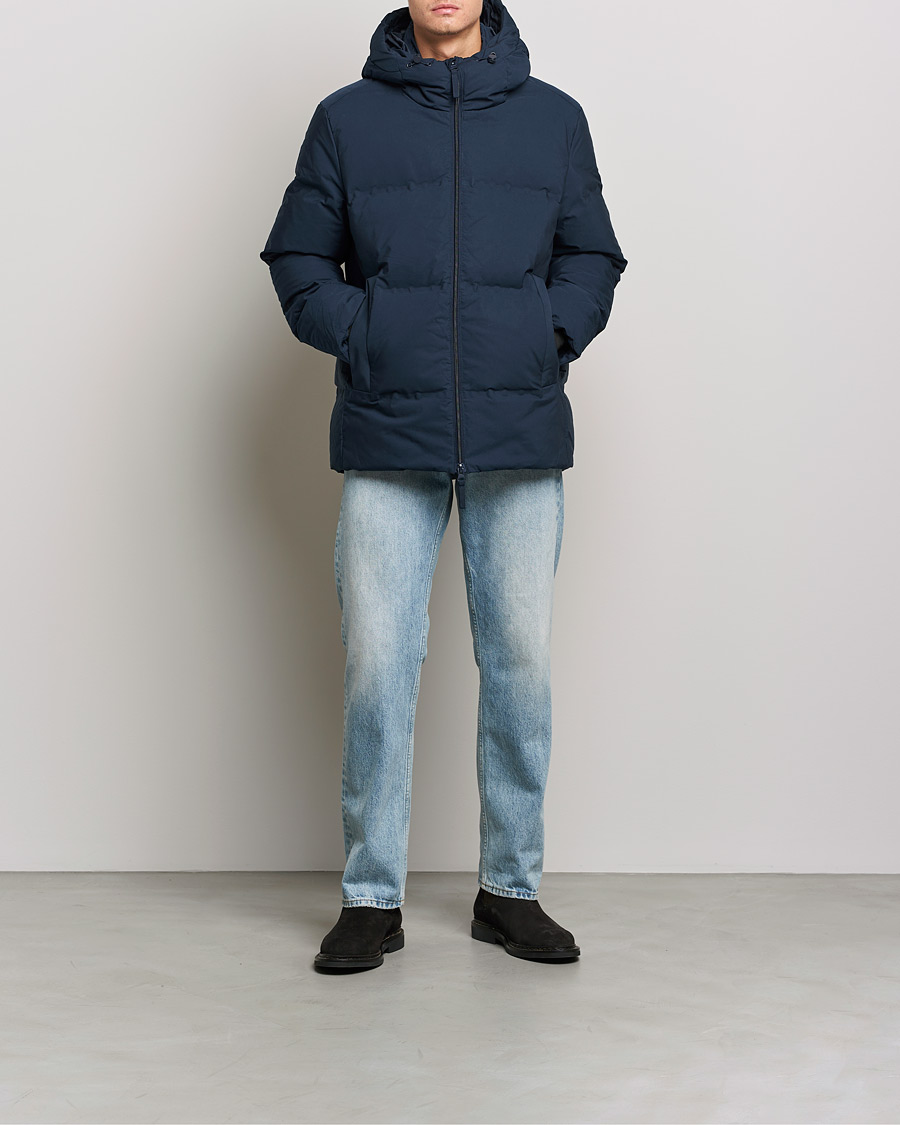 Men | Down Jackets | A Day's March | Yangra Puffer Jacket Navy