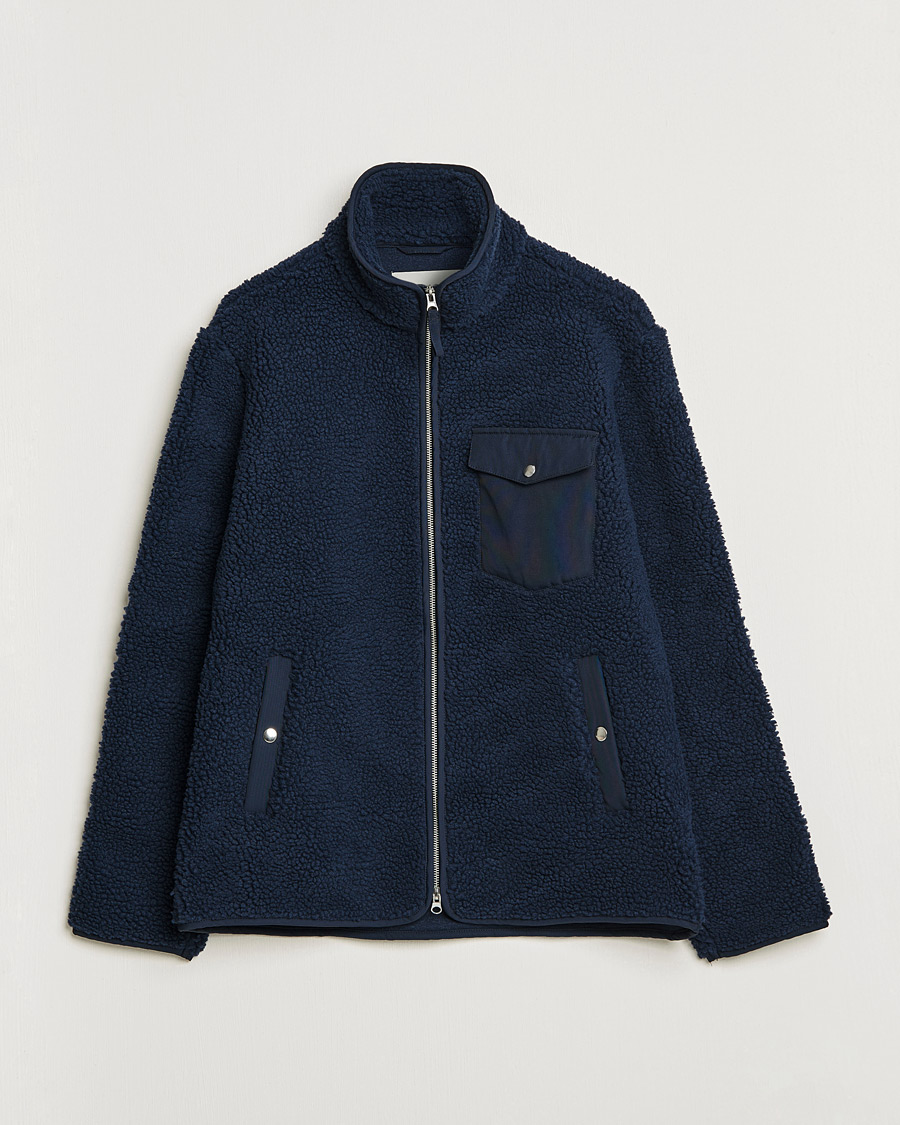 Men | A Day's March | A Day's March | Tone Pile Fleece Jacket Navy