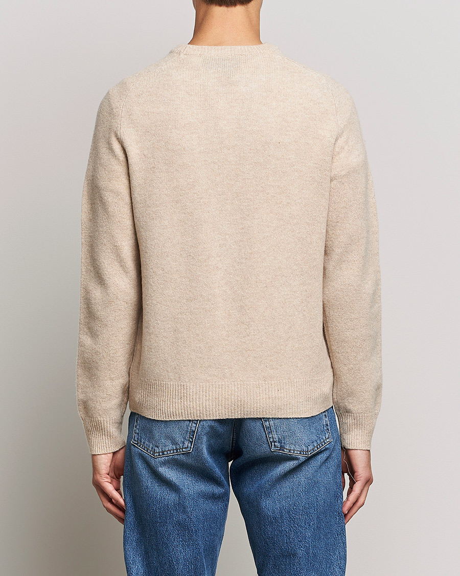 Men | Sweaters & Knitwear | A Day's March | Brodick Lambswool Sweater Sand Melange