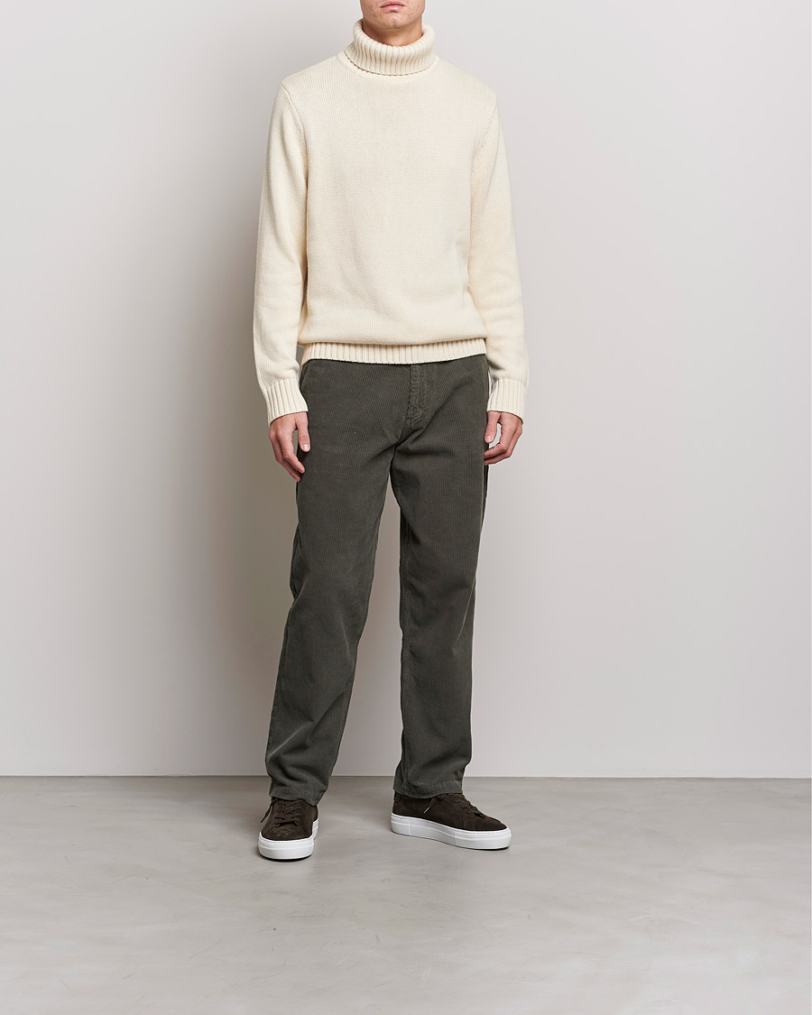 Men | Departments | A Day's March | Forres Cotton/Cashmere Rollneck Off White