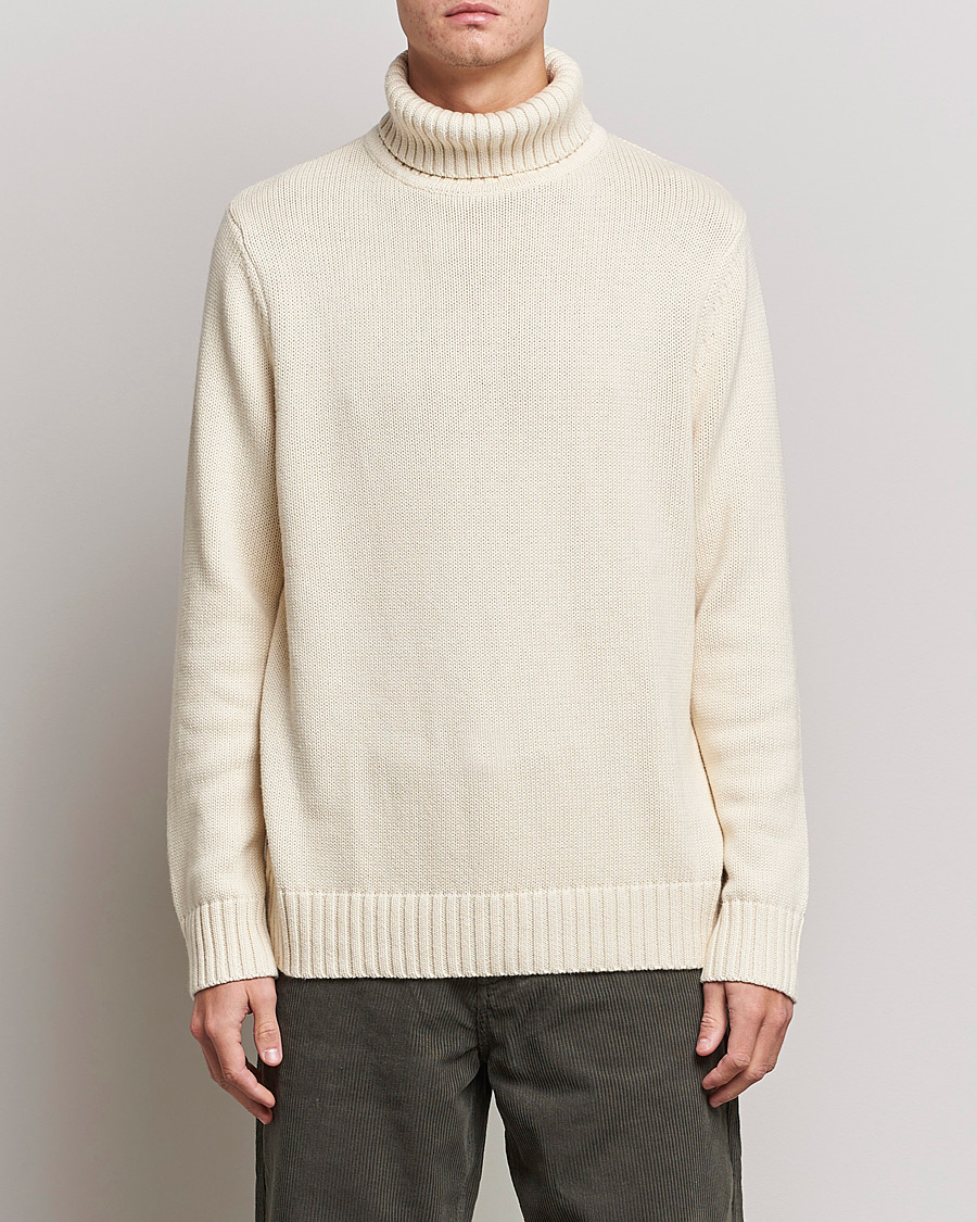 Men | Contemporary Creators | A Day's March | Forres Cotton/Cashmere Rollneck Off White