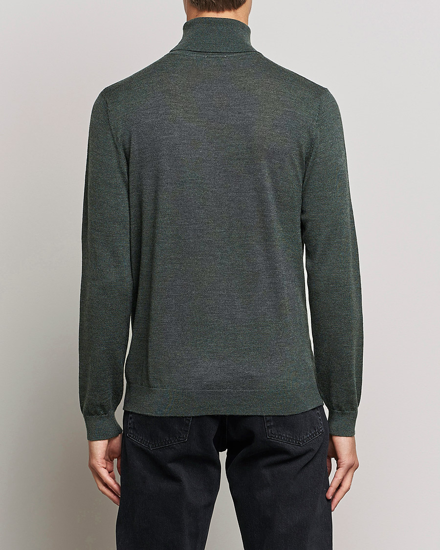 Men | Sweaters & Knitwear | A Day's March | Nela Merino Rollneck Moss Melange