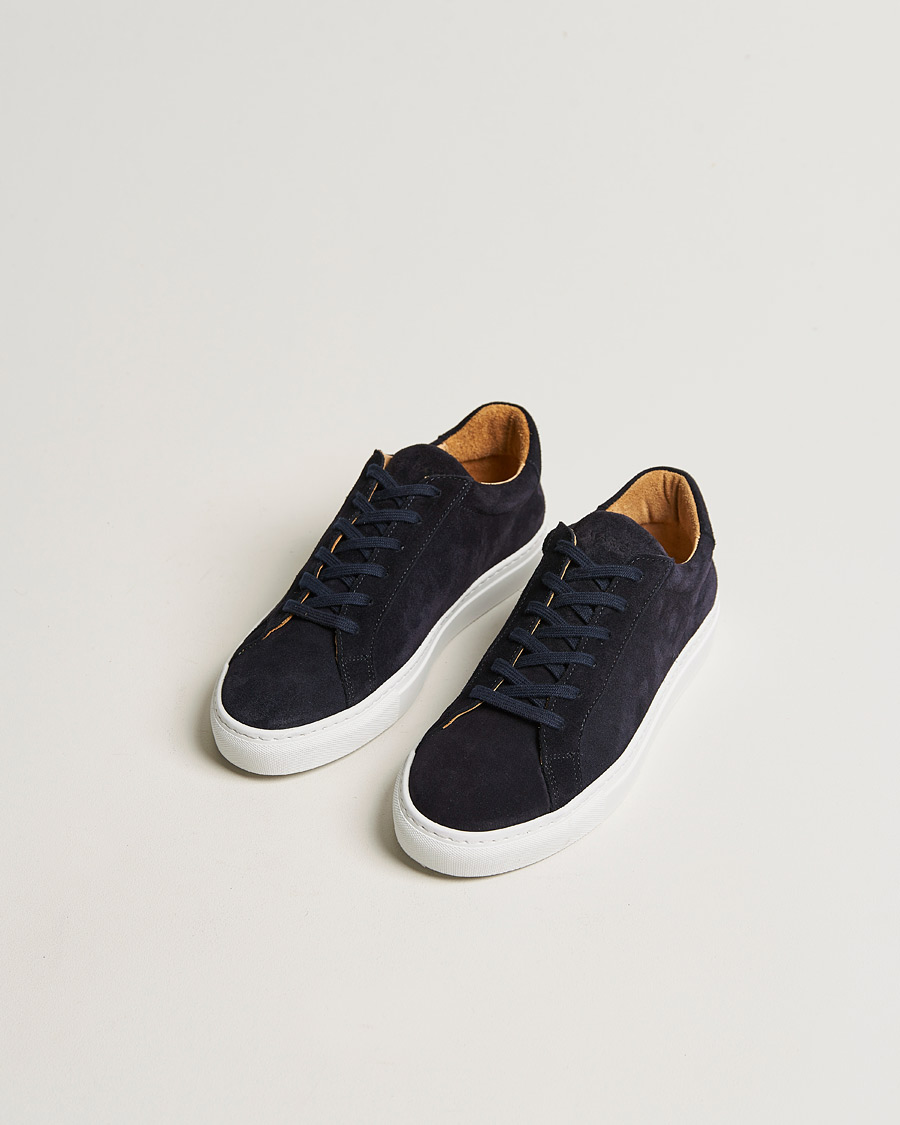 Men | Suede shoes | A Day's March | Suede Marching Sneaker Navy