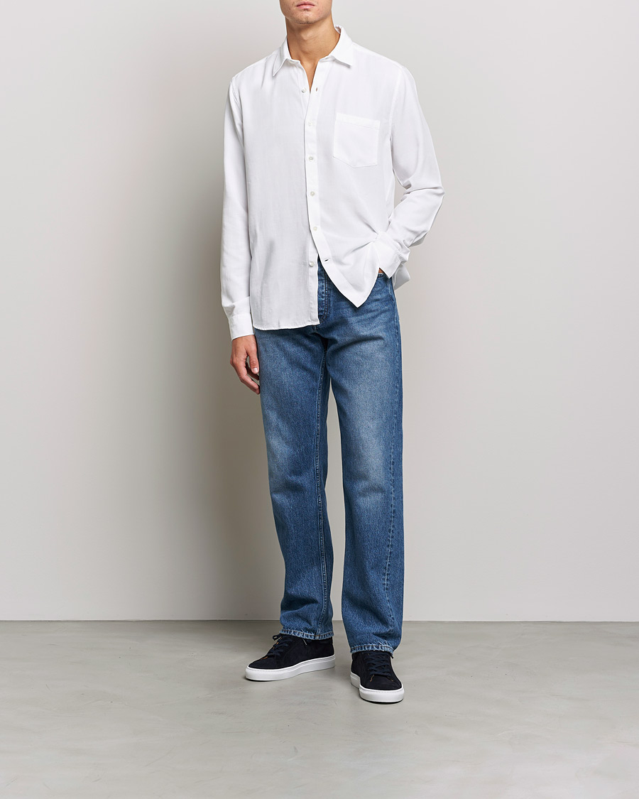 Men | Shirts | A Day's March | Daintree Lyocell Shirt White