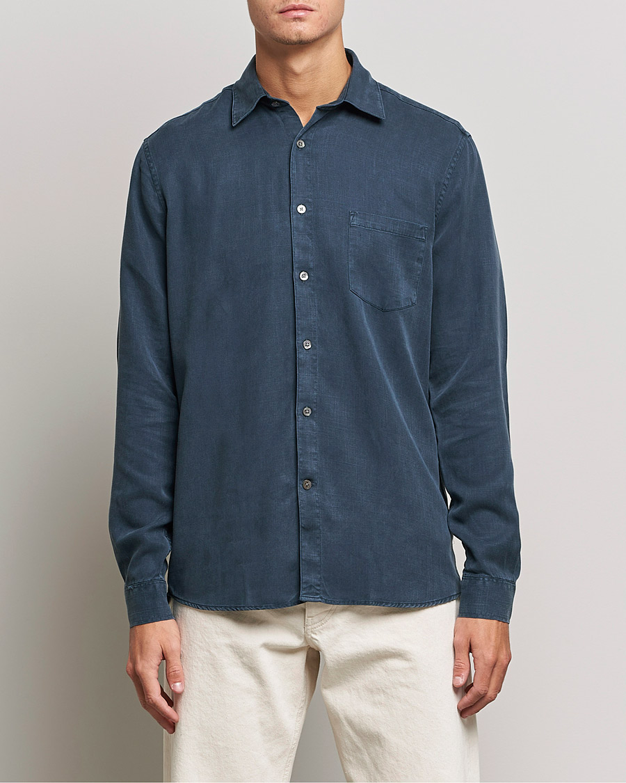 Men | A Day's March | A Day's March | Daintree Tencel Shirt Navy