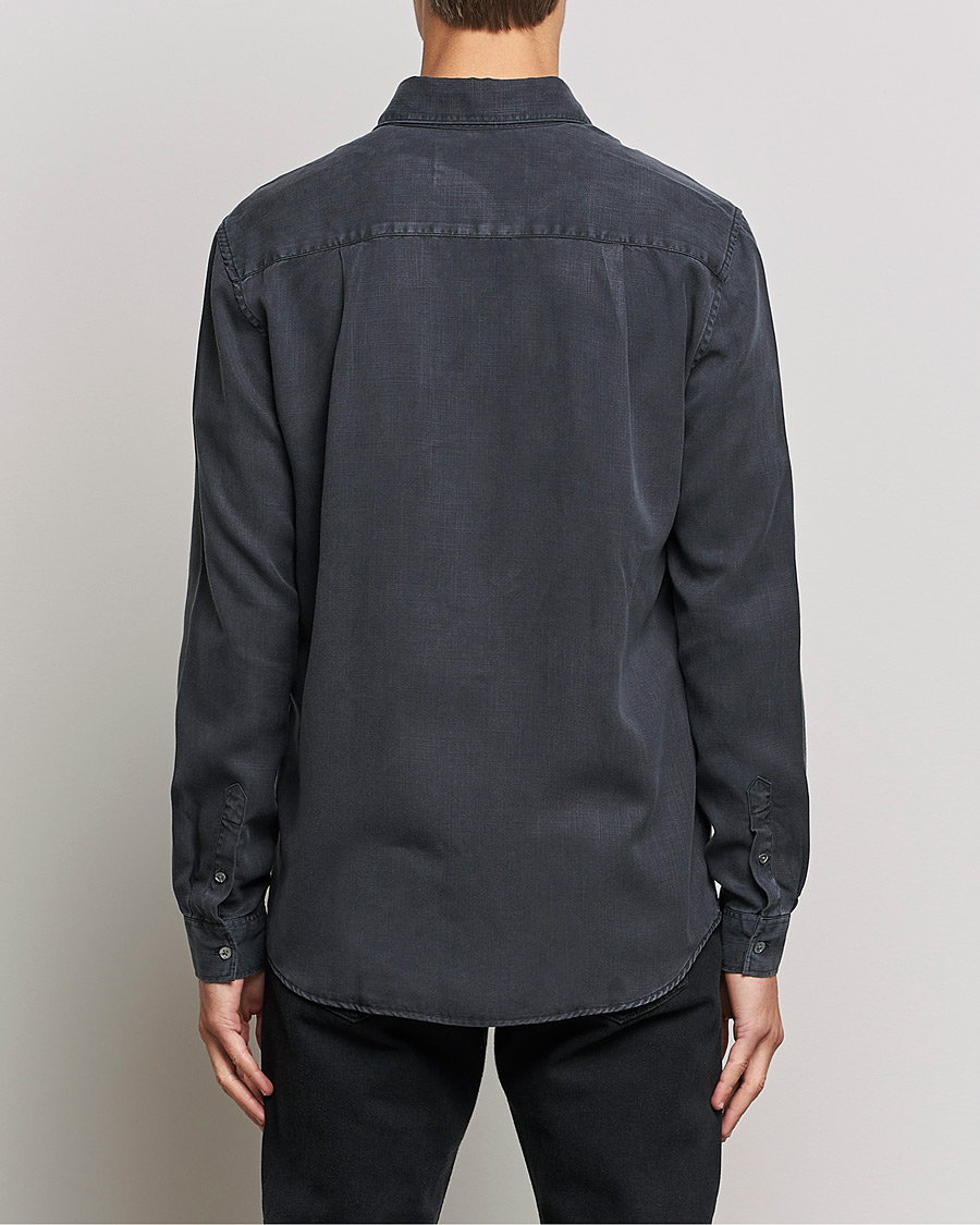 Men | Shirts | A Day's March | Daintree Lyocell Shirt Off Black