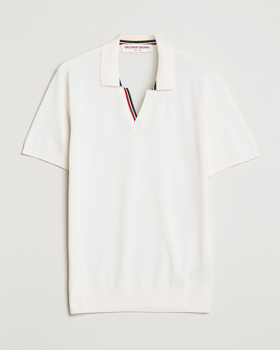 Men | Polo Shirts | Orlebar Brown | Horton OB Tipping Organic Cotton Polo Cloud