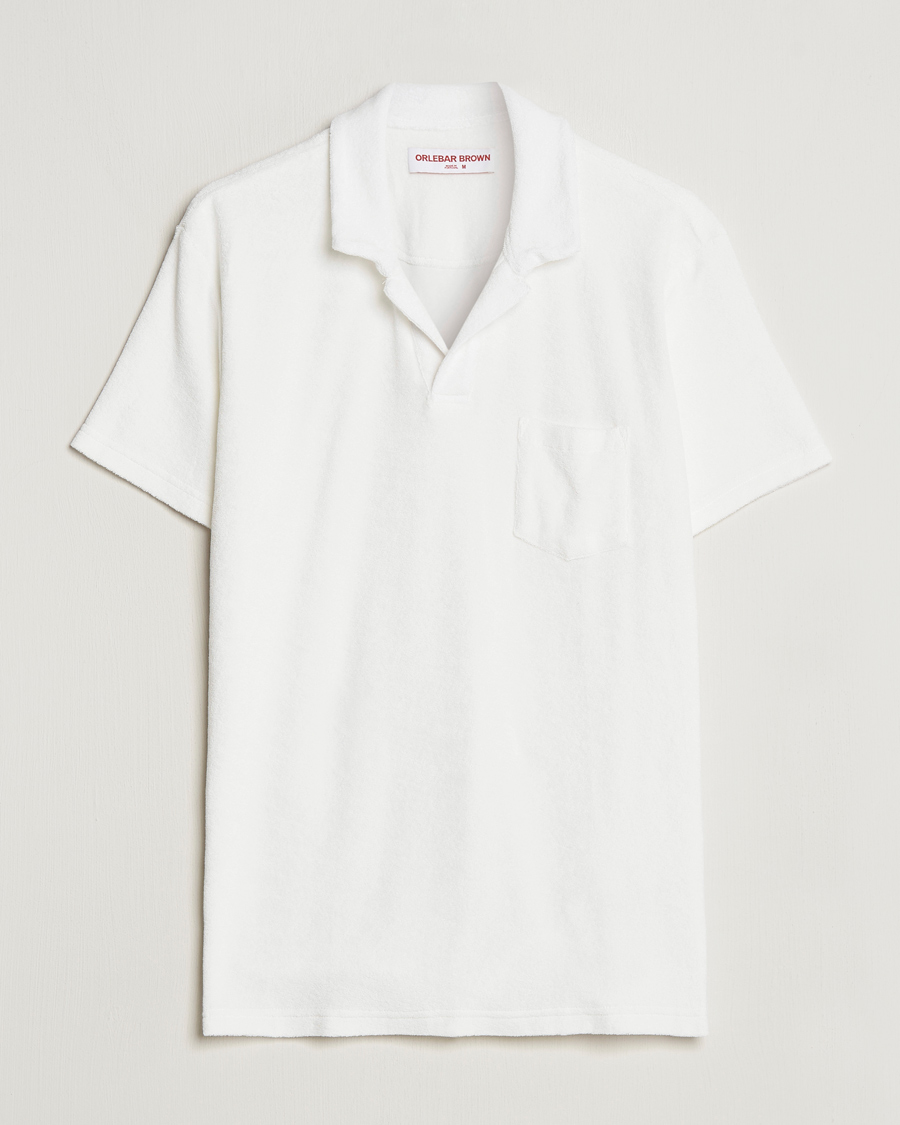 Men | Polo Shirts | Orlebar Brown | Terry Polo Sea Mist