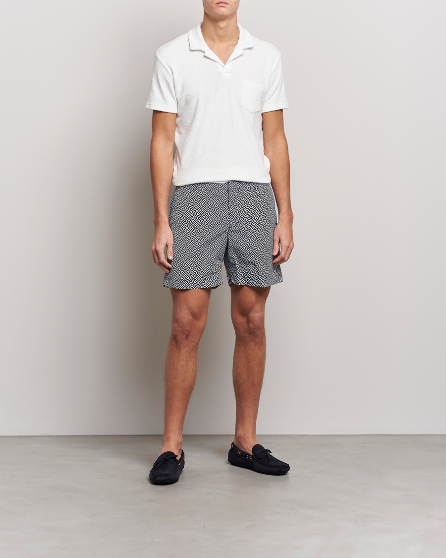 Men | Polo Shirts | Orlebar Brown | Terry Polo Sea Mist