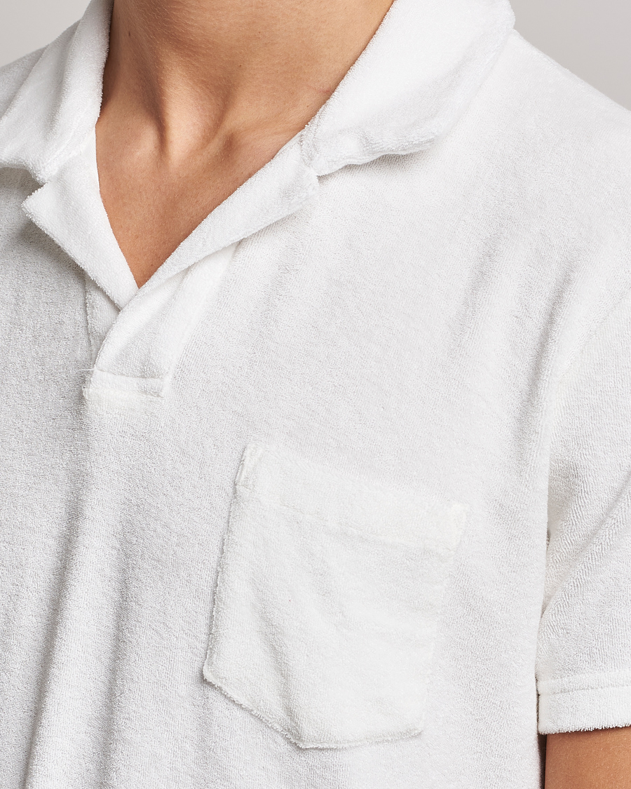 Men | Polo Shirts | Orlebar Brown | Terry Polo Sea Mist