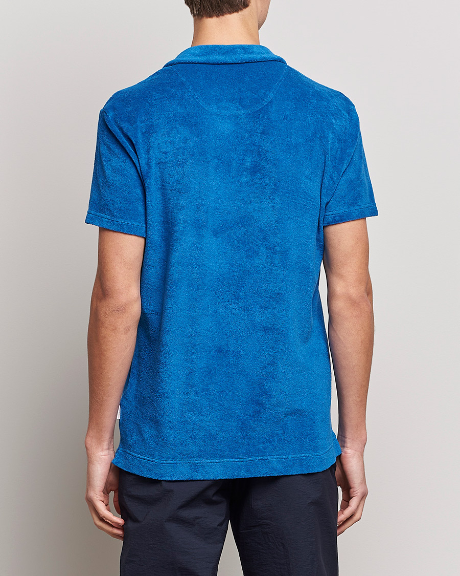 Men | Polo Shirts | Orlebar Brown | Terry Polo Signal Blue