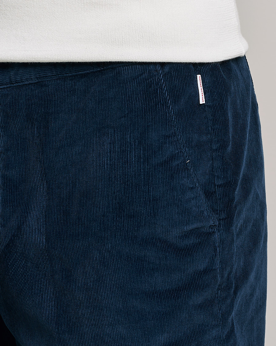 Orlebar Brown Bulldog Corduroy Drawcord Shorts Midnight Navy at