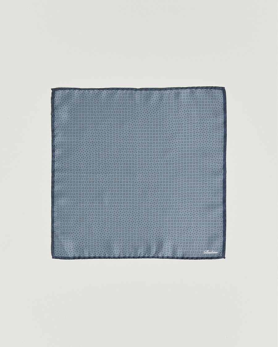 Men | Pocket Squares | Stenströms | Silk Handkerchief Grey