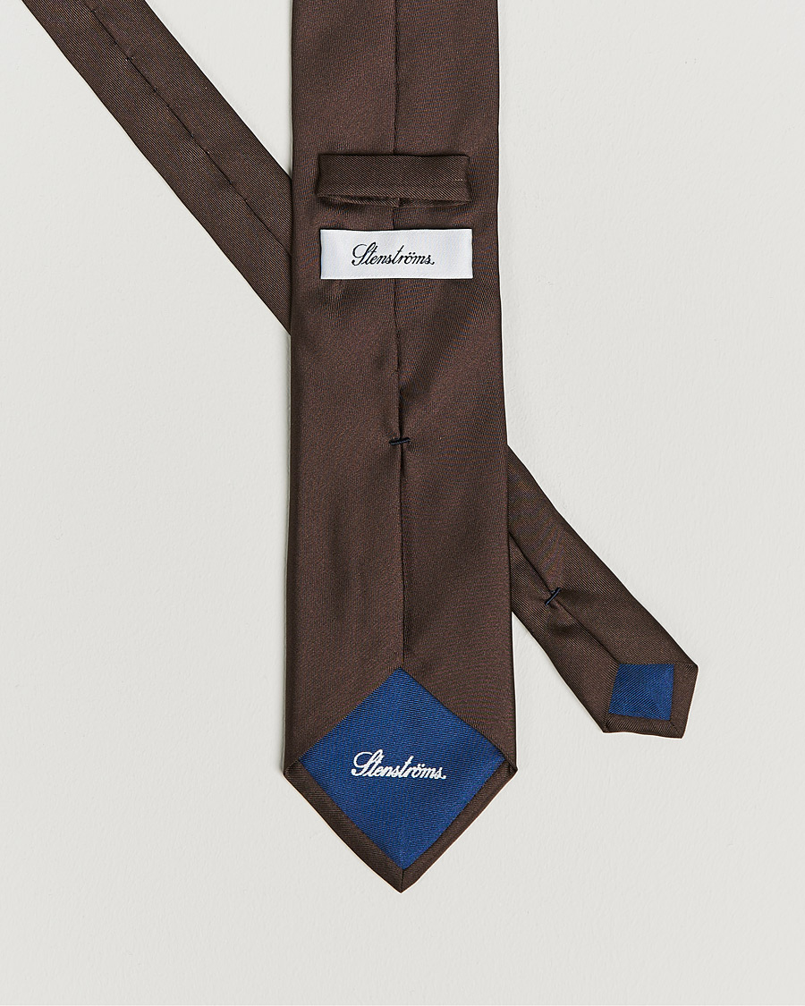 Men | Ties | Stenströms | Silk Tie Brown