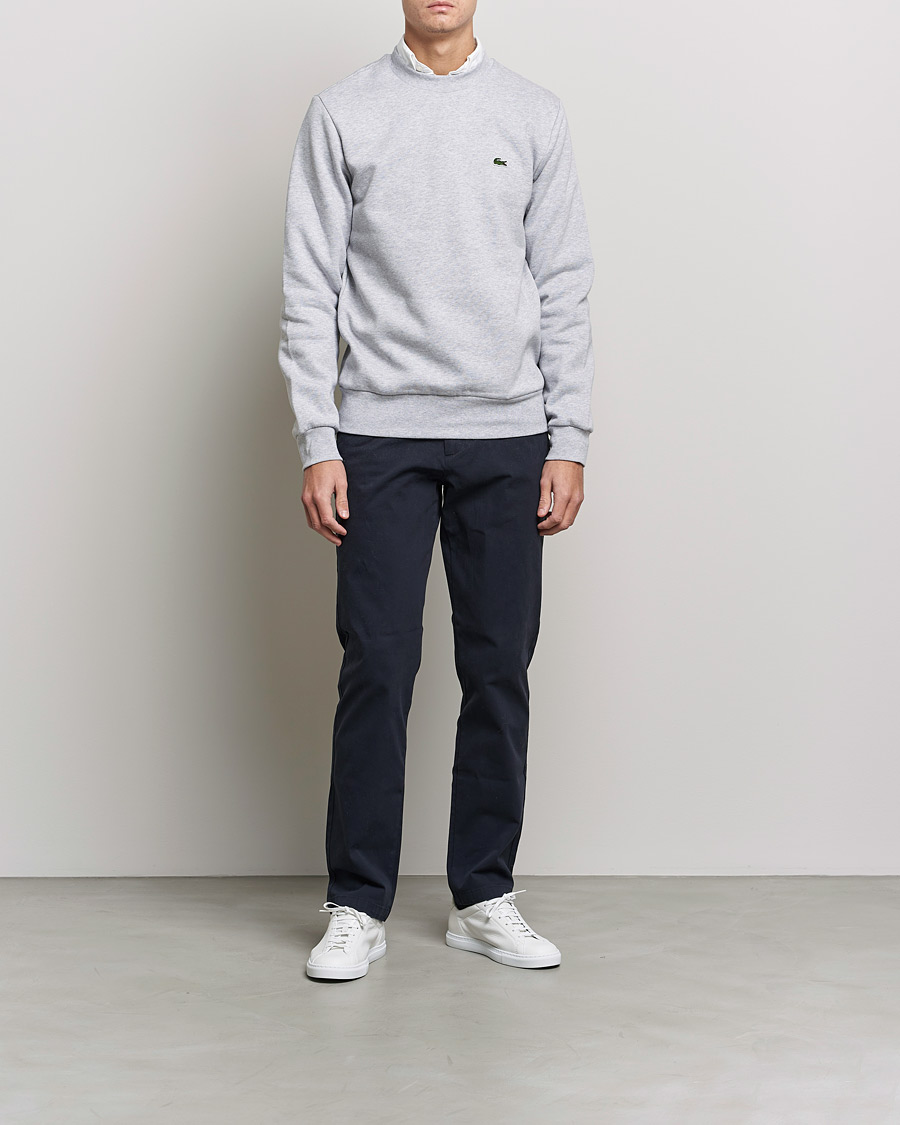 Men | Sweaters & Knitwear | Lacoste | Crew Neck Sweatshirt Silver Chine