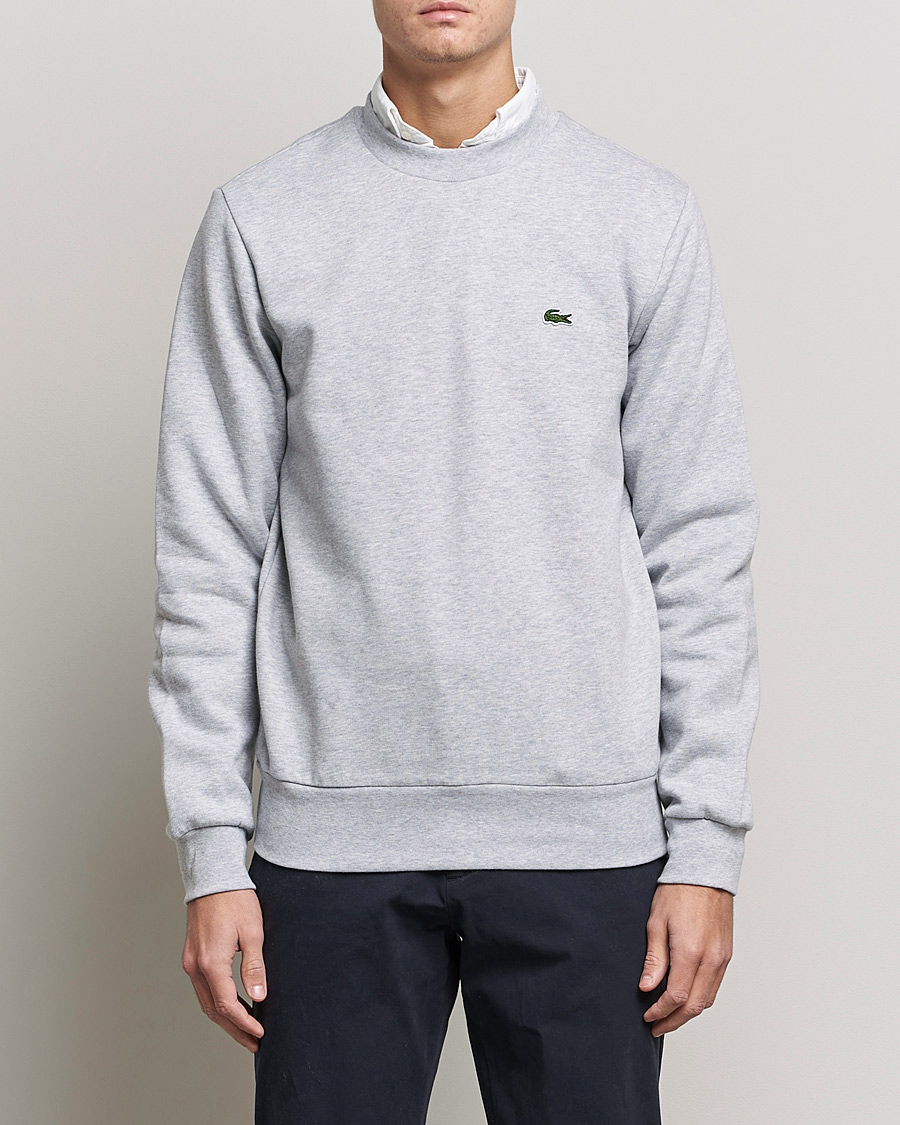 Men | Sweatshirts | Lacoste | Crew Neck Sweatshirt Silver Chine