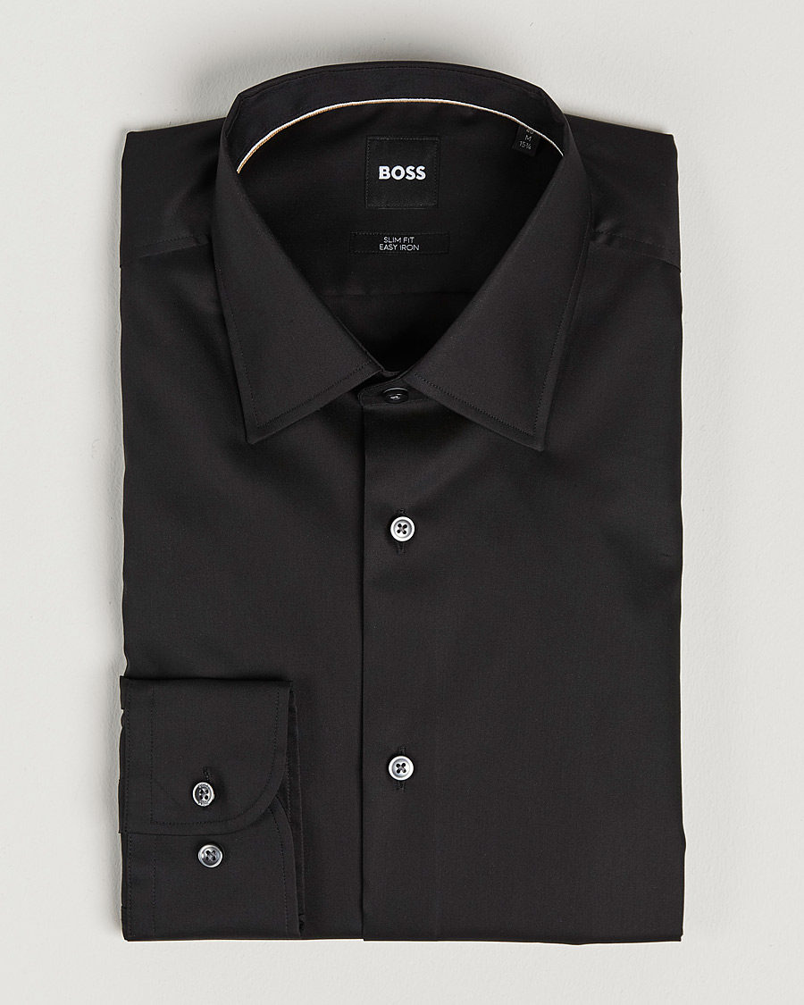 Men | Shirts | BOSS | Hank Slim Fit Shirt Black