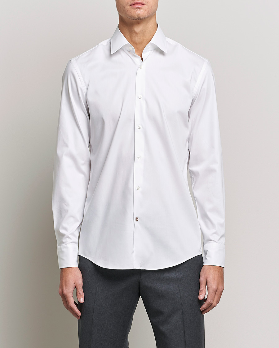 Men | Business Shirts | BOSS BLACK | Hank Slim Fit Shirt White