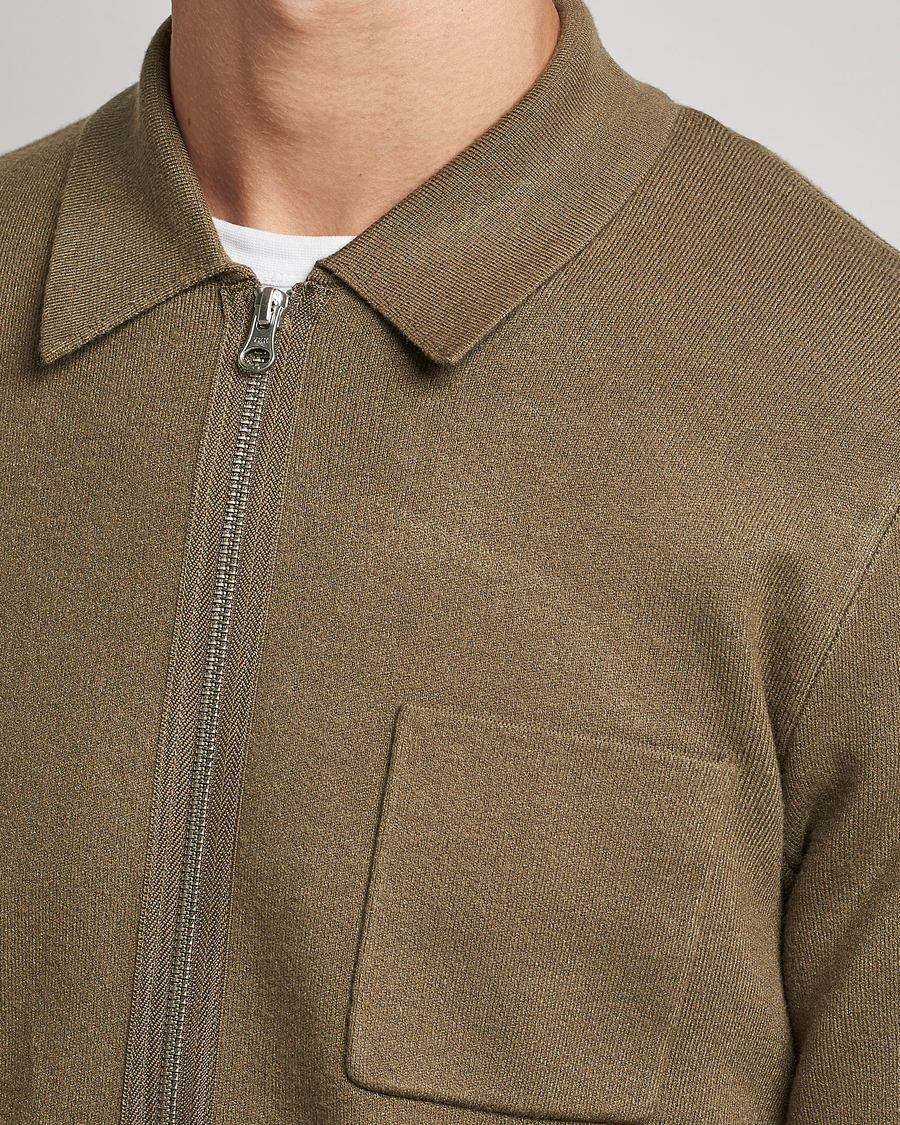 Men | Sweaters & Knitwear | Samsøe Samsøe | Samsøe & Samsøe Guna Full Zip Stone Grey