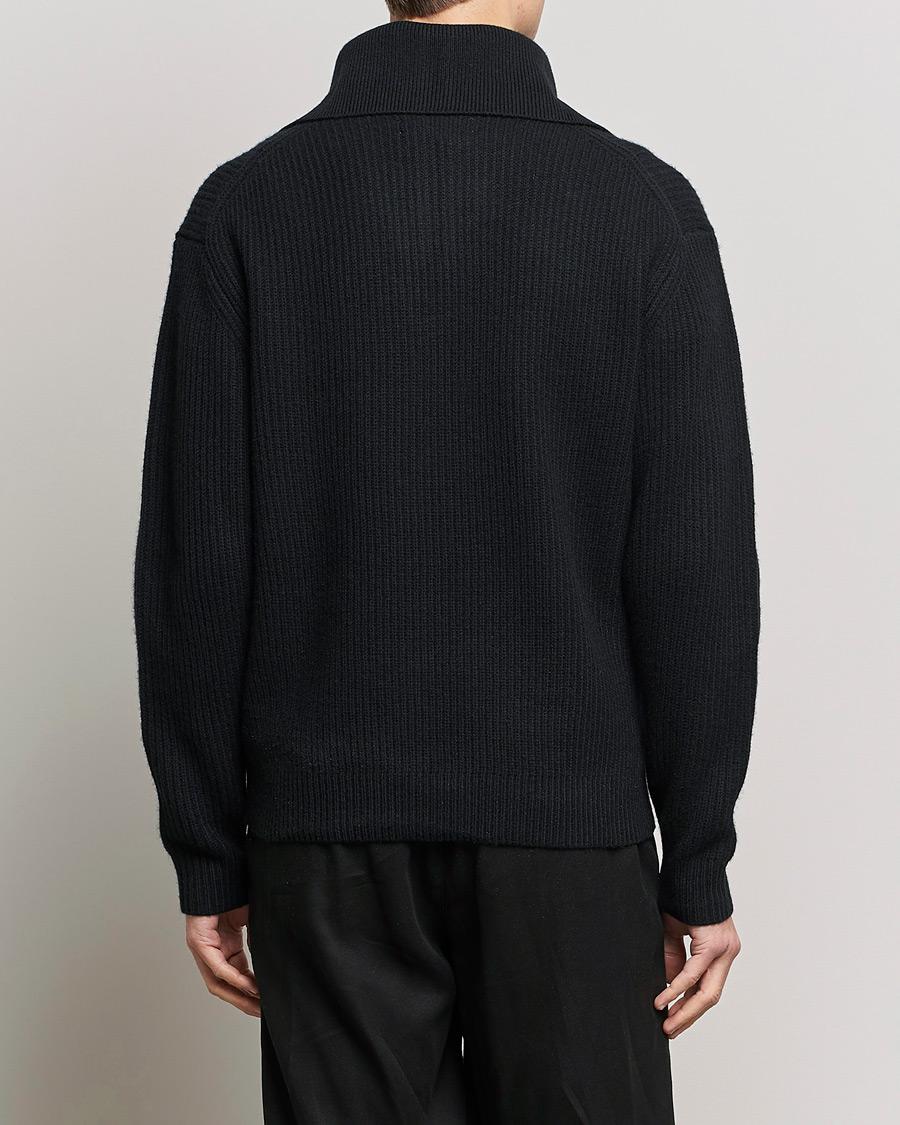 Men | Sweaters & Knitwear | Samsøe Samsøe | Samsøe & Samsøe Logan Zip Turtle Neck Black