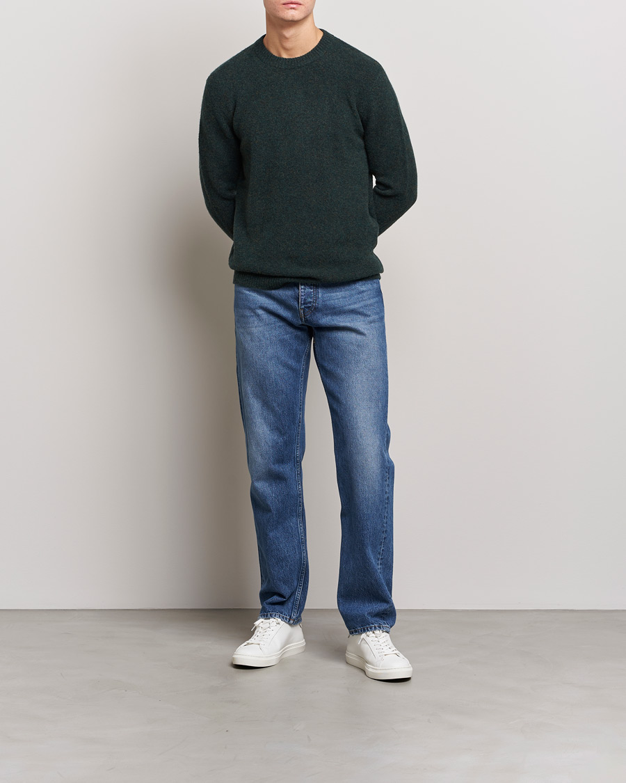 Men | Sweaters & Knitwear | Samsøe Samsøe | Samsøe & Samsøe Butler Yak Crew Neck Rain Forest