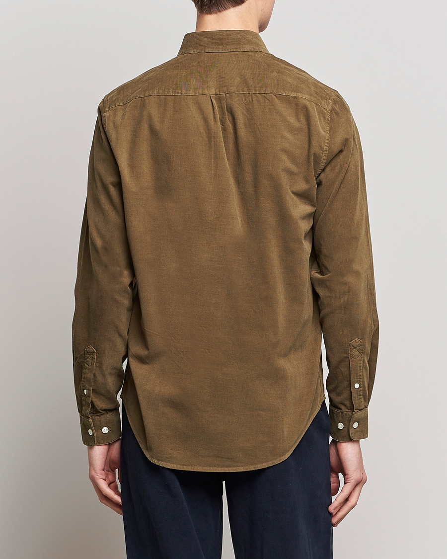 Men | Shirts | Samsøe Samsøe | Samsøe & Samsøe Liam Organic Cotton Corduroy Shirt Stone Gray