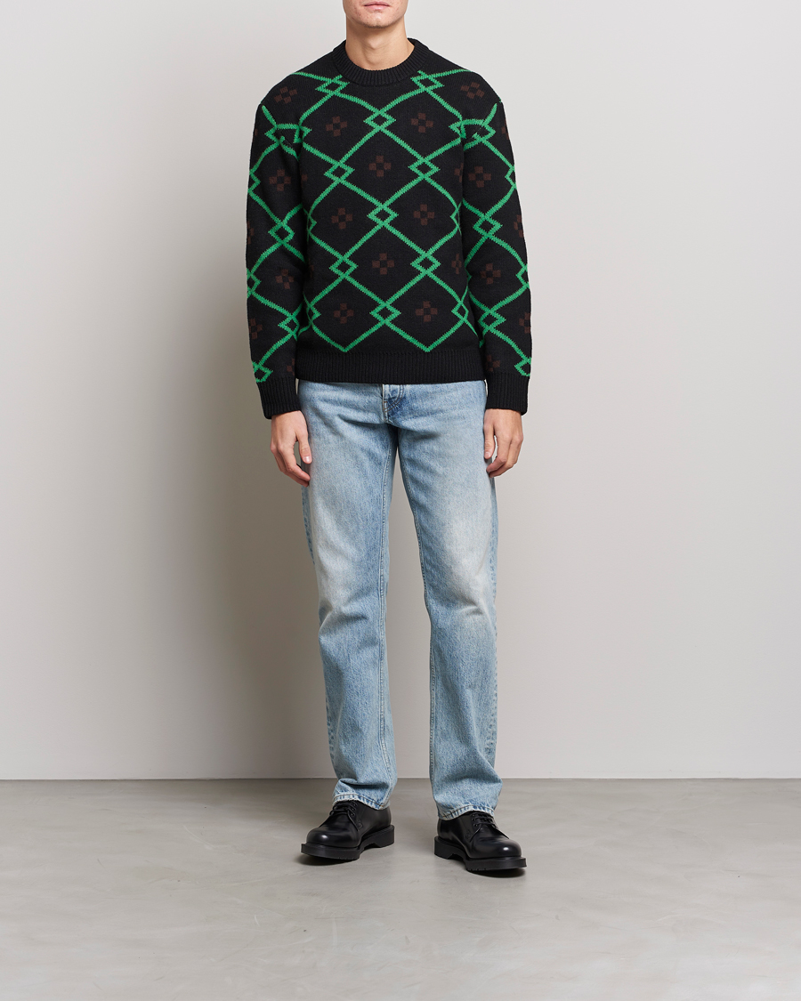 Men | Sweaters & Knitwear | Samsøe Samsøe | Samsøe & Samsøe Seren Wool Crew Neck Medium Green