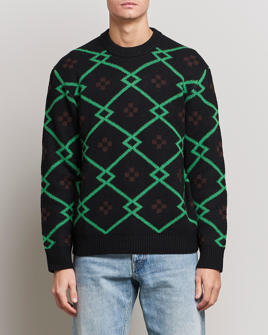 Men | Sweaters & Knitwear | Samsøe Samsøe | Samsøe & Samsøe Seren Wool Crew Neck Medium Green