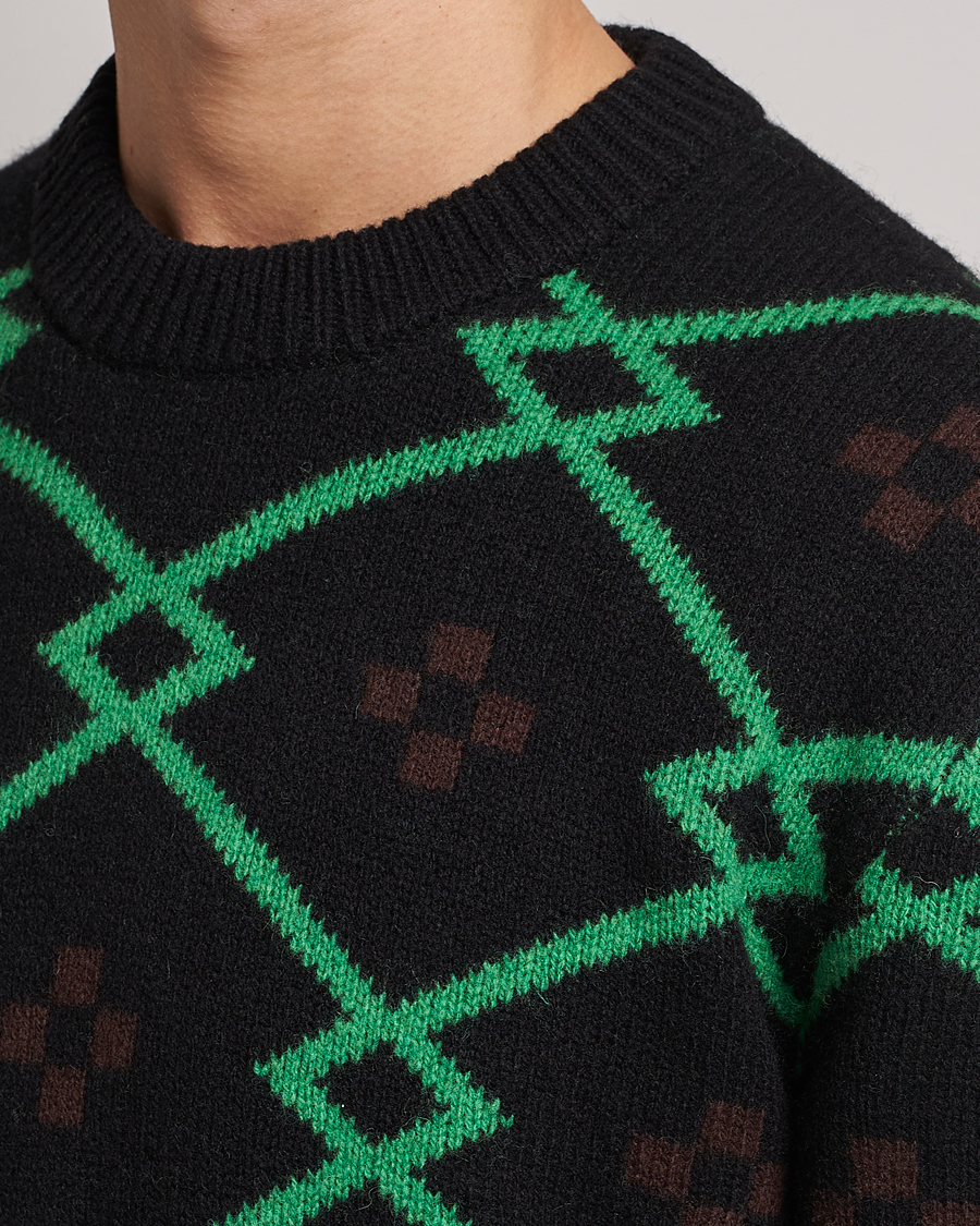 Men | Sweaters & Knitwear | Samsøe Samsøe | Samsøe & Samsøe Seren Wool Crew Neck Medium Green
