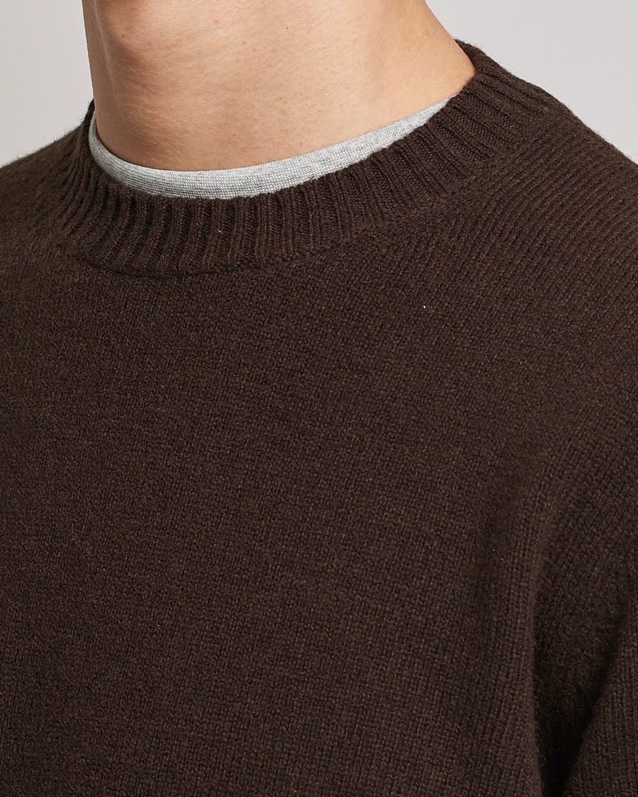 Men | Sweaters & Knitwear | Samsøe Samsøe | Samsøe & Samsøe Sylli Wool Crew Neck Mole