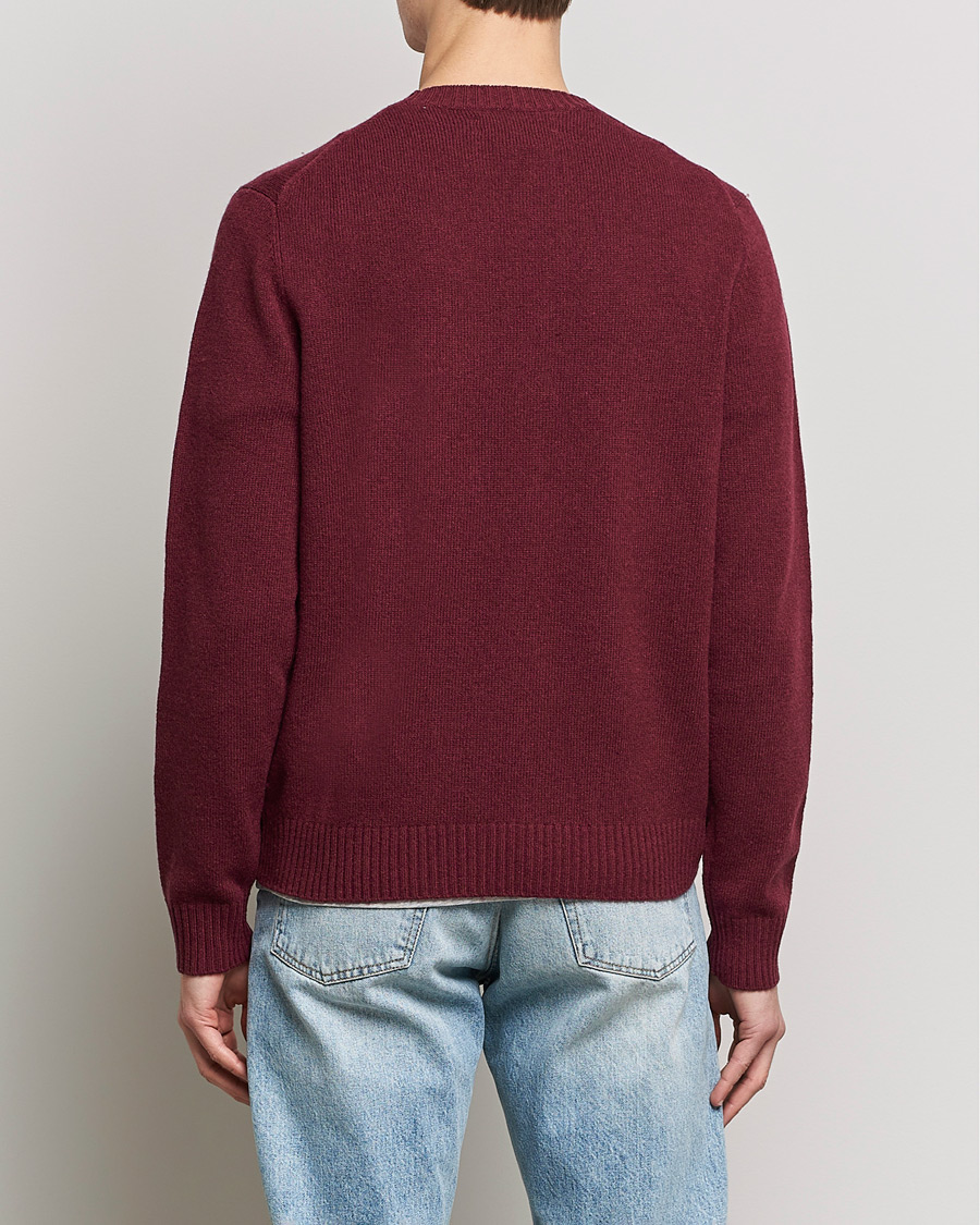 Men | Sweaters & Knitwear | Samsøe Samsøe | Samsøe & Samsøe Sylli Wool Crew Neck Windsor Wine