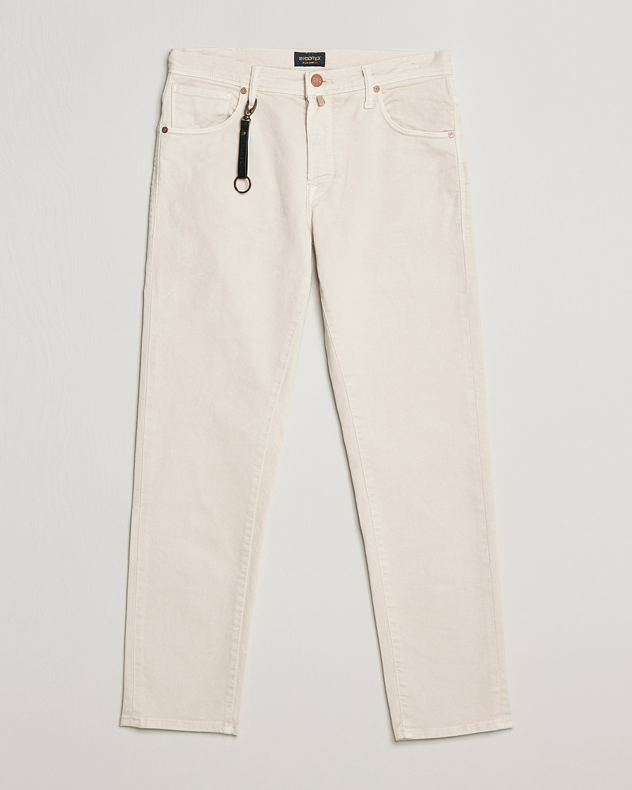 Men | Trousers | Incotex | Bull Denim 5-Pocket Pants White