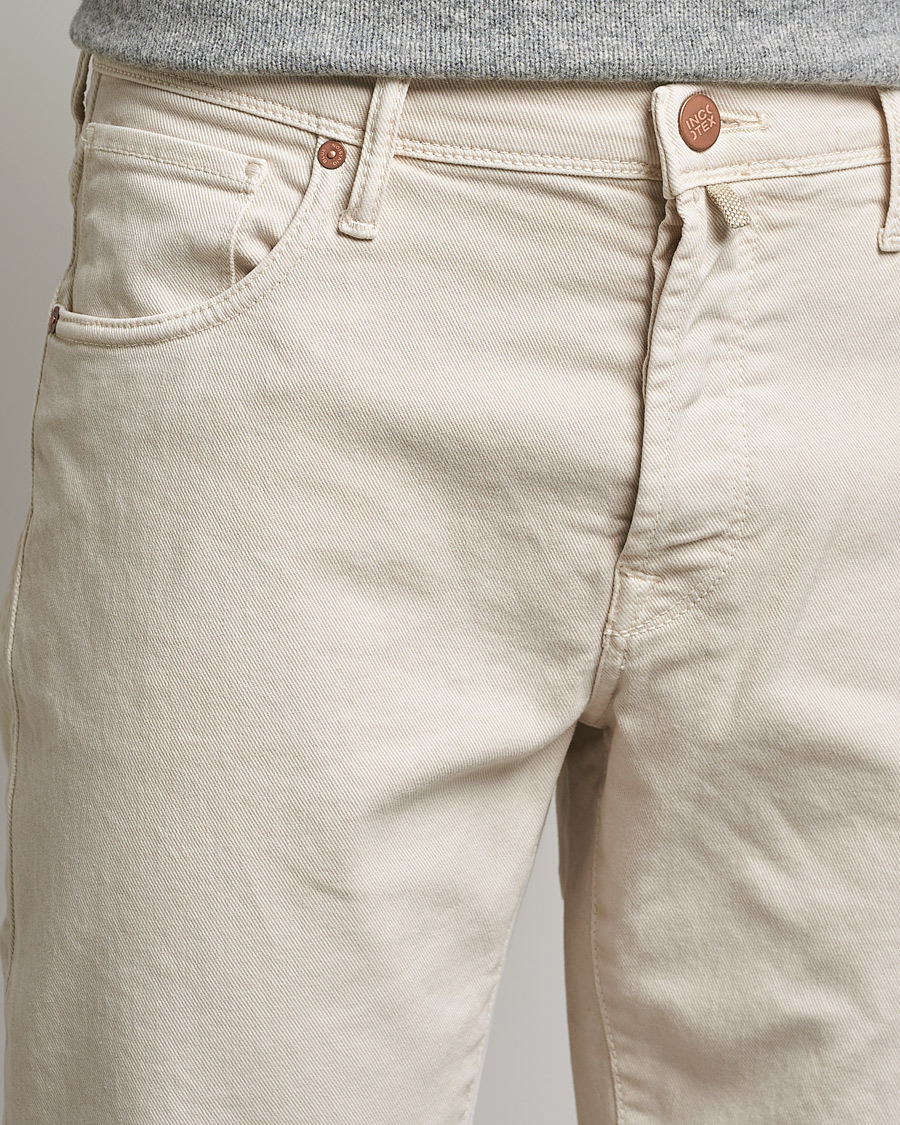 Men | Trousers | Incotex | Bull Denim 5-Pocket Pants White