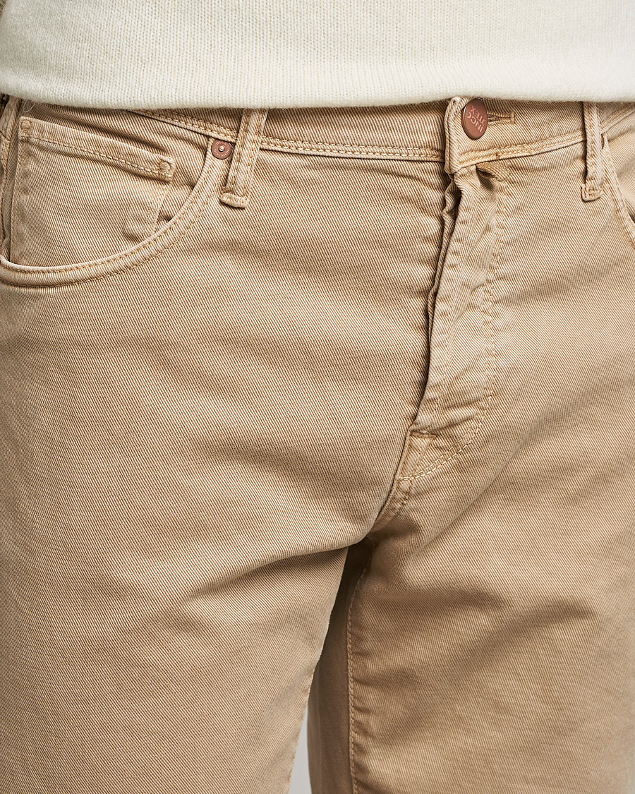 Men | Trousers | Incotex | Bull Denim 5-Pocket Pants Beige