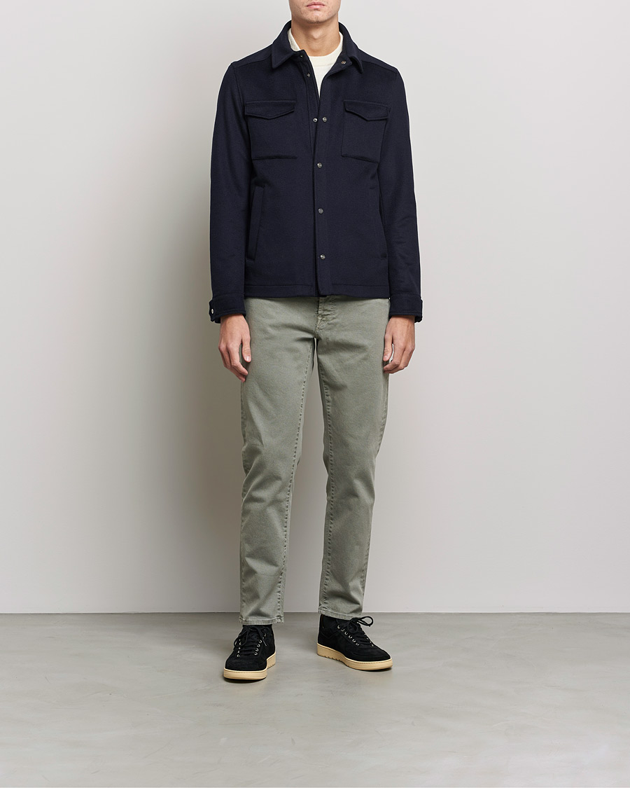 Men | Trousers | Incotex | Bull Denim 5-Pocket Pants Green