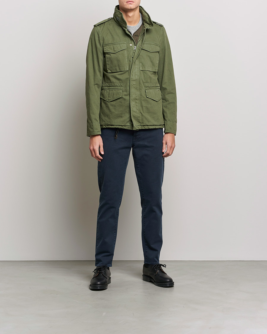 Men | Trousers | Incotex | Bull Denim 5-Pocket Pants Navy