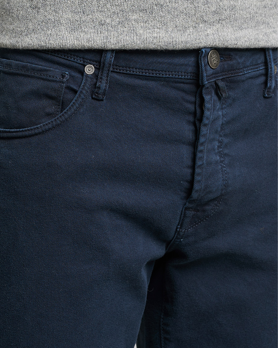 Men | Trousers | Incotex | Bull Denim 5-Pocket Pants Navy