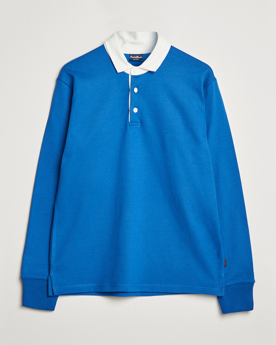 Men | Sweaters & Knitwear | Rowing Blazers | Ametora Dad Rugby Durham Blue