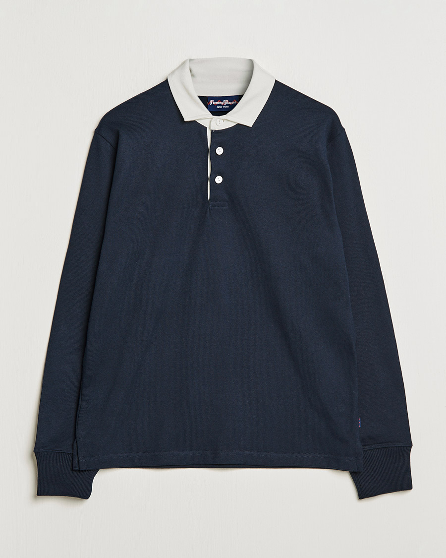 Men | Sweaters & Knitwear | Rowing Blazers | Ametora Dad Rugby  Navy